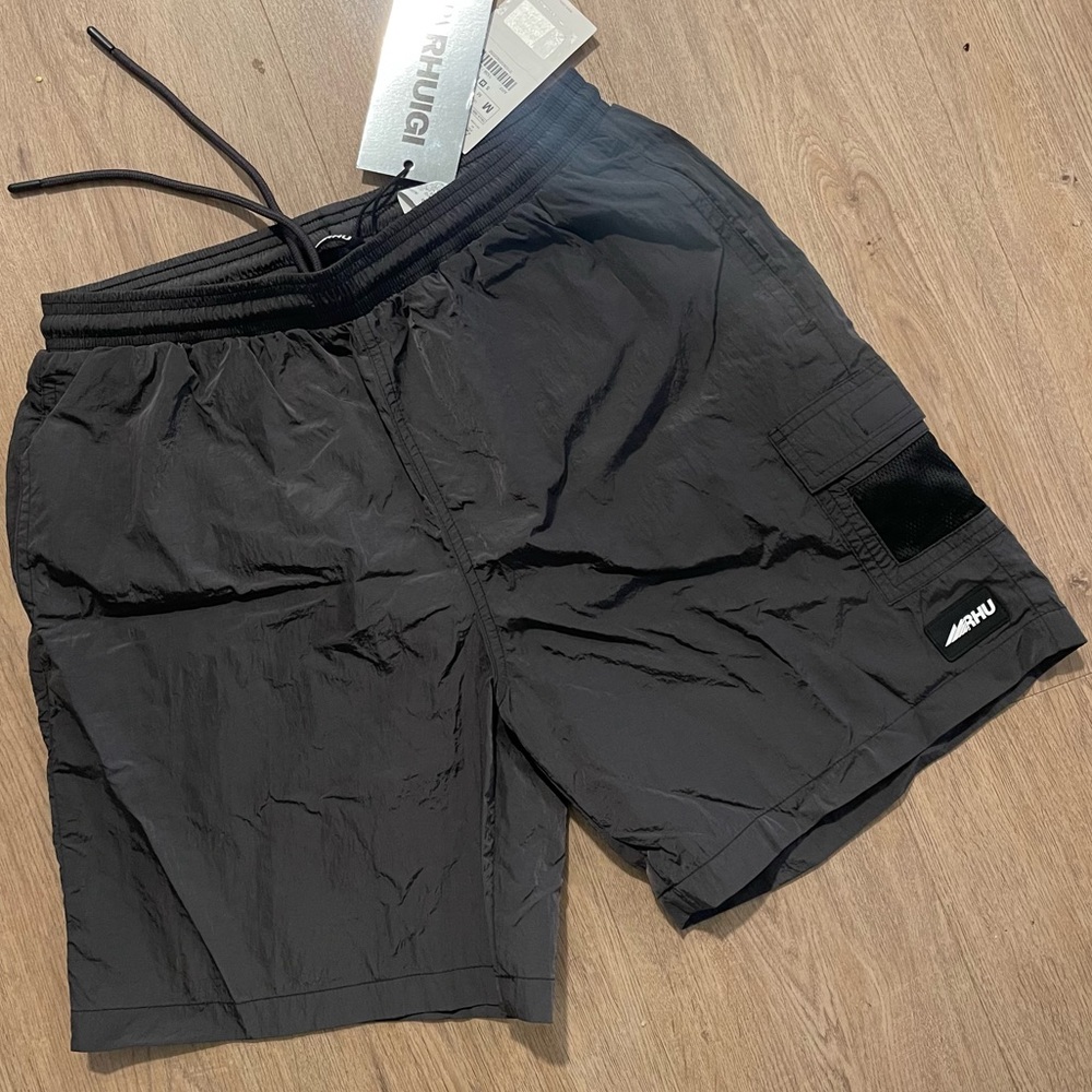 Zara x Rhuigi Rhude Nylon Cargo Shorts size Medium